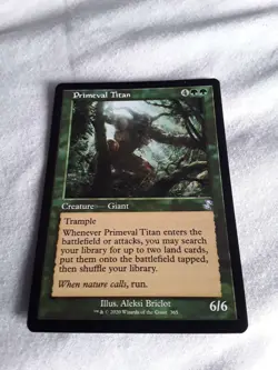 Magic: The Gathering TCG Primeval Titan ~ Time Spiral Remastered - TSR 365 - Image 1