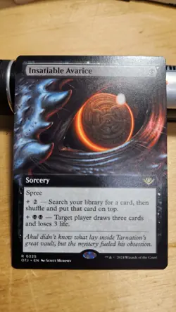 Insatiable Avarice (Extended Art) Outlaws of Thunder Junction Regular - Image 1