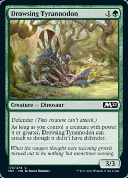 Drowsing Tyrannodon - Core Set 2021 #178/274 MTG Magic The Gathering - Image 1