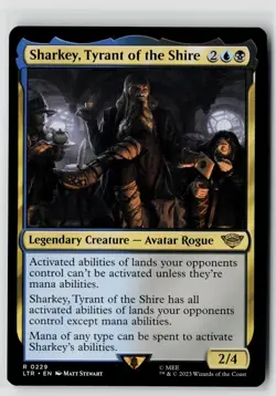 MTG Sharkey, Tyrant Of The Shire 229 Lord Of The Rings LOTR x1 NM Rare - Image 1