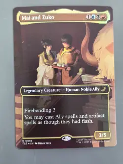 MTG Avatar Mai and Zuko TLE 0068 Borderless Foil Rare NM - Image 1