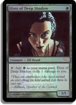 1x Elves of Deep Shadow - Foil FNM 2006 Moderate Play, English FNM Promos MTG Ma - Image 1