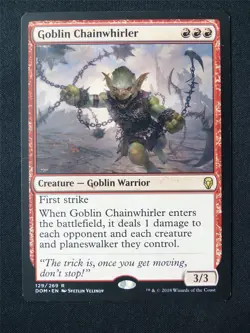 Goblin Chainwhirler - DOM - Mtg Card #5E8 - Image 1
