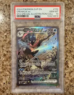Pokemon TCG Greninja ex SVP 132 PSA 10 Scarlet & Violet Black Star Promo - Image 1
