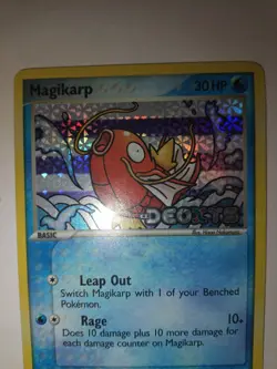 Pokemon TCG Magikarp EX Deoxys 64/107 Reverse Holo Common Basic 2005 - Image 2