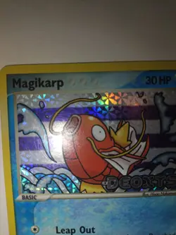 Pokemon TCG Magikarp EX Deoxys 64/107 Reverse Holo Common Basic 2005 - Image 3