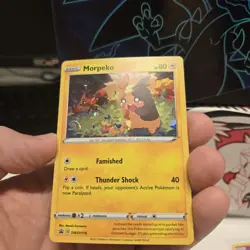 Morpeko Pokemon SWSH116 Black Star Promo with Full HD Swirl - Image 1