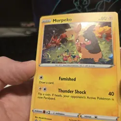 Morpeko Pokemon SWSH116 Black Star Promo with Full HD Swirl - Image 2