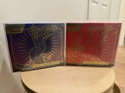 Pokemon Koraidon AND Miraidon Elite Trainer Box Scarlet Violet Base ETB SEALED - Image 1