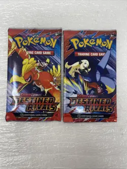 TWO Brand New/Sealed Pokemon Scarlet & Violet Destined Rivals Booster Packs - Image 1