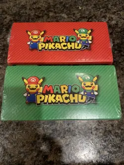 2016 Mario & Luigi Pikachu Pokemon XY Special Promo Box Set New Sealed - Image 5