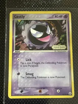 2006 Gastly 52/92 Legend Maker Reverse Holo Stamped Rare Pokemon TCG SWIRL - LP - Image 3