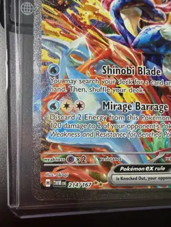 2024 POKEMON GRENINJA EX TWILIGHT MASQUERADE SPECIAL ILLUSTRATION #214/167! MINT - Image 5