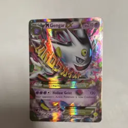 Pokemon M Gengar EX Mega Promo Holo Full Art XY166 210 HP XY Set 120 Attack - Image 1