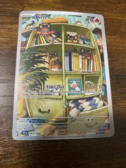 Pokemon Litten - Illustration Rare Holo SV05: Temporal Forces 2024 167/162 - Image 1