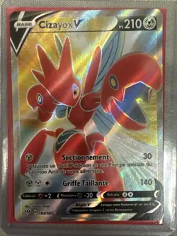 CARTE POKEMON CIZAYOX V 183/189 FA FULL ART TENEBRES EMBRASEES EB03 FR - Image 1