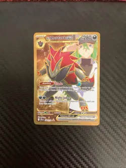 Pokemon TCG Journey Together Gold N's Zoroark EX Holo Ultra Rare 189/159 NM - Image 1