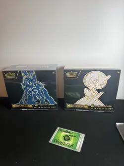Pokemon TCG Mega Evolution Pokemon Center ETB Lucario & Gardevoir Pair Sealed - Image 2