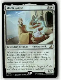 MTG Monk Gyatso 0081 Foil Avatar: The Last Airbender: Eternal-Legal TLE NM - Image 1