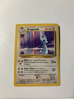 Pokemon TCG Dragonair Rare Card Base Set 18/102 - Image 1
