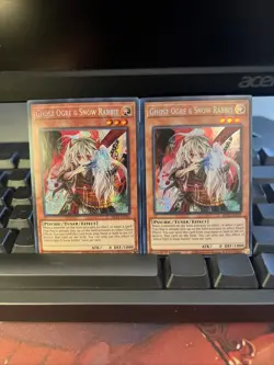 2 Ghost Ogre & Snow Rabbit MP22-EN255 Prismatic Secret Rare 1st Edition NM X2 - Image 3