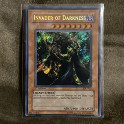 Invader of Darkness - IOC-111 - Secret Rare LP Invasion of Chaos Yugioh - Image 1