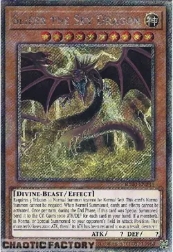 YUGIOH RA03-EN244 Slifer the Sky Dragon MVP1 Art Platinum Secret Rare 1st Editio - Image 1