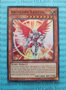 DESO-EN050 Archlord Kristya Super Rare Yu-Gi-Oh Card 1st Edition New - Image 1