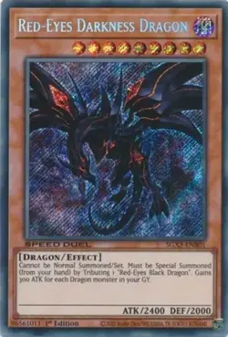 Red-Eyes Darkness Dragon - SGX3-ENB01 - Secret Rare - 1st Edition Near Mint Yugi - Image 1