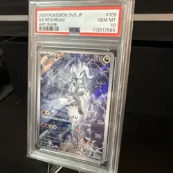 PSA 10 N's Reshiram 109/100 Battle Partners SV9 Alternate Art Japanese Pokemon - Image 3
