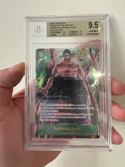 Wings of the Captain Foil Roronoa Zoro Alt Art OP06-118, English, BGS 9.5 - Image 1