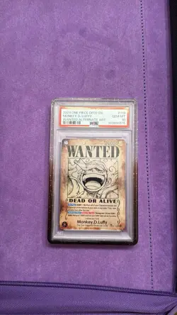 One Piece Monkey.D.Luffy OP05-119 Wanted Poster Luffy PSA 10 English - Image 1