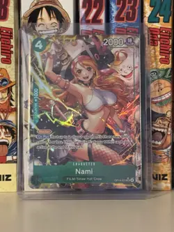 English One Piece TCG Nami Alternate Art OP14-031 The Azure Sea's Seven Foil NM - Image 1