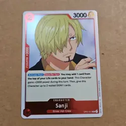 Sanji OP01-013 R Romance Dawn English One Piece NM Foil TCG CCG - Image 1