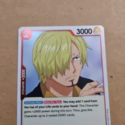 Sanji OP01-013 R Romance Dawn English One Piece NM Foil TCG CCG - Image 4