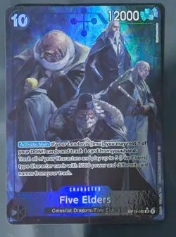 Five Elders OP13-082 SR Alt Art One Piece TCG Carrying On His Will OP13 English - Image 1