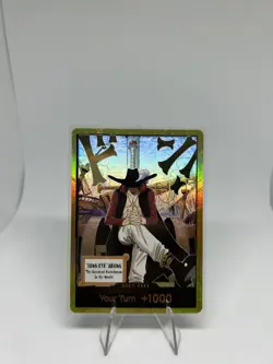 Dracule Mihawk OP14 Gold Don!! Azure Sea's Seven One Piece English - Image 1