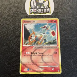 Arceus LV.100 AR3 Arceus Ultra Rare Holo Pokemon Card 2009 DMG - Image 1
