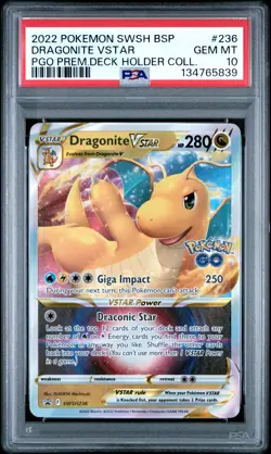 PSA 10 2022 Pokemon Swsh Black Star Promo #236 Dragonite Vstar - Image 1