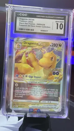 Dragonite VSTAR SWSH236 Black Star Promo Graded Pokemon Card CGC 10 GEM MINT 💎 - Image 1