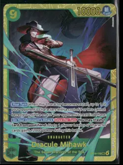 Dracule Mihawk - OP14-119 - One Piece TCG The Azure Sea's Seven SEC - Image 1