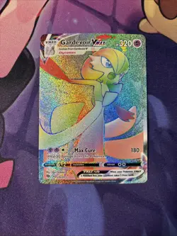 2020 Pokemon Champion’s Path Gardevoir VMAX 076/073 Rainbow Rare –NM - Image 1