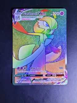 2020 Pokemon Champion’s Path Gardevoir VMAX 076/073 Rainbow Rare – NM - Image 1