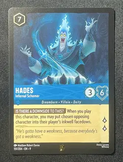 Disney Lorcana TCG - Hades Infernal Schemer 151/204 Legendary Regular - Fabled - Image 1