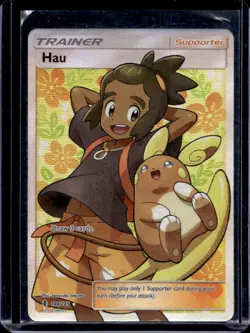 2017 Pokemon Sun & Moon Guardians Rising Hau Full Art #144/145 - Image 1