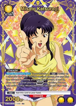 Misato Katsuragi Alternate Art Foil - UE15BT/EVA-1-008 NM - Union Arena - Image 1