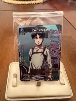 Union Arena Eren Jaeger Foil Card Attack on Titan Release Event Winner English - Image 1