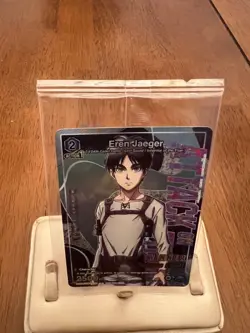 Union Arena Eren Jaeger Foil Card Attack on Titan Release Event Winner English - Image 2
