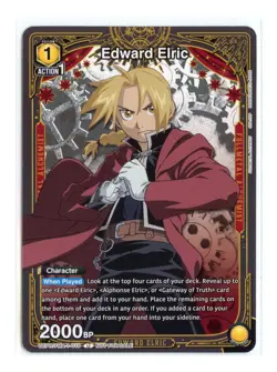 Edward Elric (010) Uncommon Regular Union Arena Promotion Card UEPR/FMA-1-010 NM - Image 1