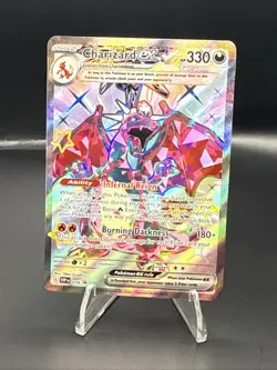 Pokemon Card Charizard EX SVP 074 Scarlet & Violet Black Star Promo Full Art NM - Image 1